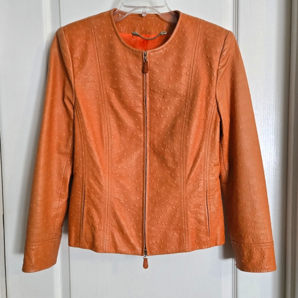 Escada Lambskin Leather Jacket | 36 | Small